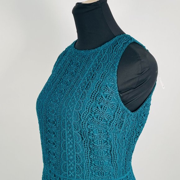 NWT LOFT Lace Crochet Sheath Dress Size 2 - Picture 6 of 11